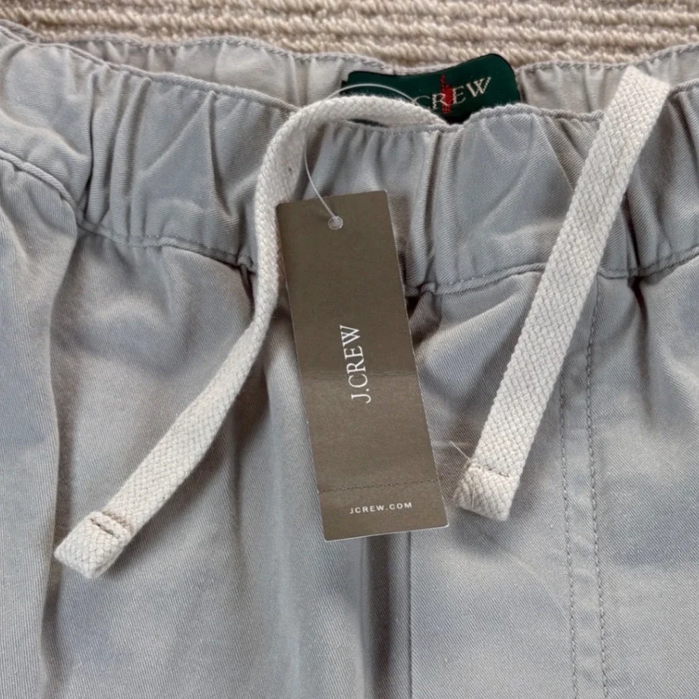 J.Crew Cordura Dock Pants Mens XS Stone Drawstring Cotton Blend‎ CK691